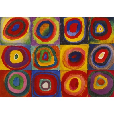 Puzzle-Michele-Wilson-K446-12 Puzzle aus handgefertigten Holzteilen - Kandinsky - Color Study