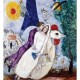 Puzzle aus handgefertigten Holzteilen - Chagall Marc - Die Verlobten