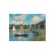 Puzzle aus handgefertigten Holzteilen - Claude Monet: Die Brücke von Argenteuil
