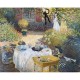 Puzzle aus handgefertigten Holzteilen - Claude Monet - Mittagessen
