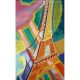 Puzzle aus handgefertigten Holzteilen - Delaunay: Eiffelturm