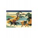 Puzzle aus handgefertigten Holzteilen - Hokusai: Felder von Sekiya