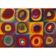 Puzzle aus handgefertigten Holzteilen - Kandinsky - Color Study