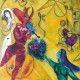 Puzzle aus handgefertigten Holzteilen - Marc Chagall