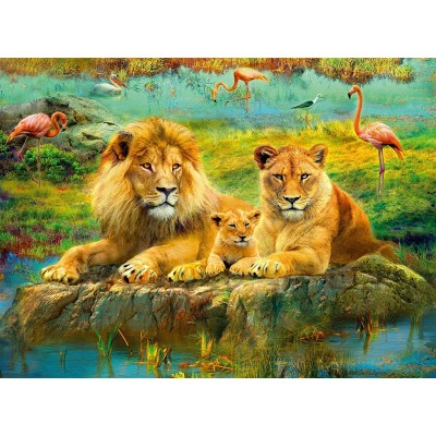 Puzzle Ravensburger-00220 Lions in the Savannah