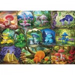 Puzzle  Ravensburger-00424 Wunderschöne Pilze