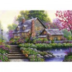 Puzzle  Ravensburger-00464 Romantisches Cottage