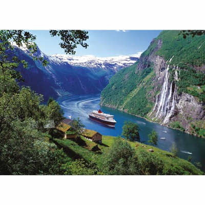 Puzzle  Ravensburger-00475 Norwegischer Fjord