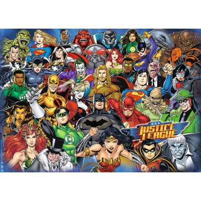 Puzzle  Ravensburger-00565 Challenge - DC Comics - Justice League