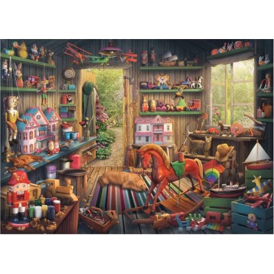 Puzzle  Ravensburger-00576 Spielzeug von damals