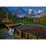 Puzzle  Ravensburger-00603 Schiederweiher bei Hinterstoder