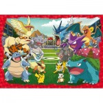 Puzzle  Ravensburger-00628 Pokémon Kräftemessen