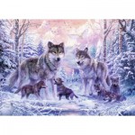 Puzzle  Ravensburger-00647 Arktische Wölfe