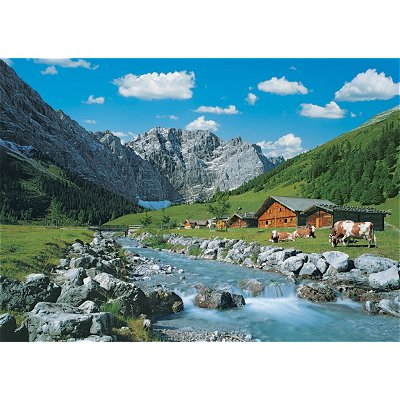 Puzzle  Ravensburger-00649 Österreich, Karwendelgebirge