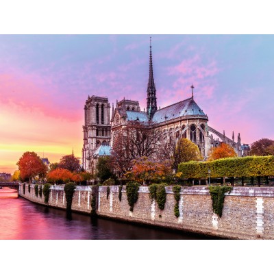 Puzzle  Ravensburger-00712 Notre-Dame, Paris