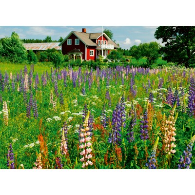 Ravensburger-00844 Bauernhof in Schweden (Puzzle Highlight, Scandinavian)