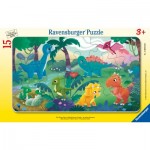  Ravensburger-00856 Rahmenpuzzle - Die Kleinen Dinosaurier