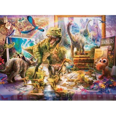 Puzzle Ravensburger-00863 XXL Teile - Dinosaurier im Zimmer