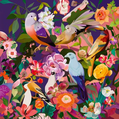 Puzzle Ravensburger-00998 Art & Soul - Birds