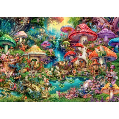 Puzzle Ravensburger-01258 Das Pilzdorf - Aimee Stewart
