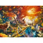 Puzzle  Ravensburger-01307 Der Excalibur-Wald