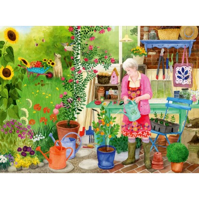  Ravensburger-01362 Wellness & Puzzle - Gartenarbeit
