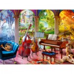  Ravensburger-01366 Wellness & Puzzle - Die 4 Jahreszeiten in der Musik