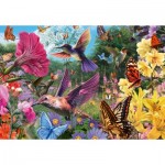  Ravensburger-01369 Wellness & Puzzle - Kolibris und Schmetterlinge