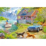  Ravensburger-01370 Wellness & Puzzle - Sommerhaus am See