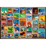 Ravensburger-01371 Wellness & Puzzle - Briefmarken aus aller Welt