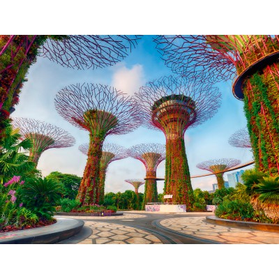 Puzzle Ravensburger-01396 Singapore Bay Garden