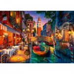 Puzzle  Ravensburger-01439 Venedig Grachtenfahrt