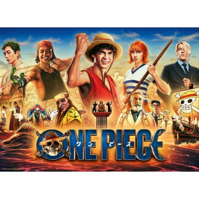 Puzzle  Ravensburger-01499 Die Abenteuer der Strohhutpiraten - One Piece