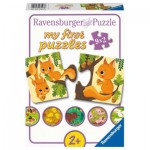  Ravensburger-03123 9 Puzzles - Tiere und ihre Kinder