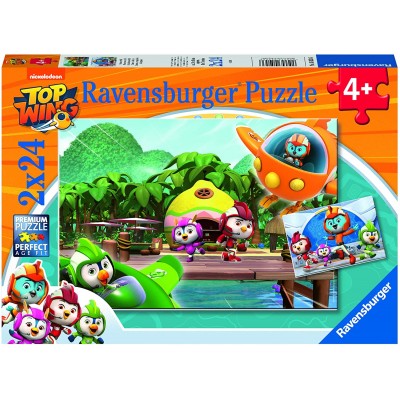 Ravensburger-05053 2 Puzzles - Top Wing