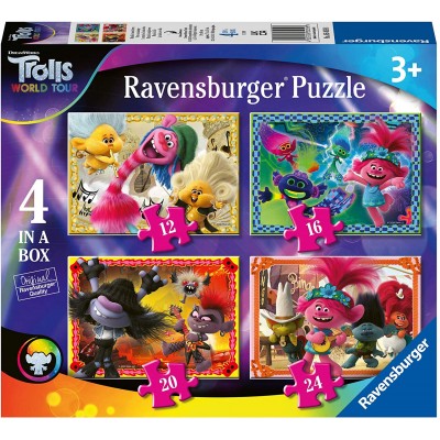  Ravensburger-05059 4 Puzzles - Trolls
