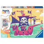  Ravensburger-05592 2 Puzzles - Puzzle & Play - Piraten