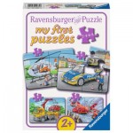  Ravensburger-05631 Rahmenpuzzle - 4 Puzzles - Meine Einsatzfahrzeuge