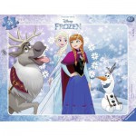  Ravensburger-06141 Rahmenpuzzle: Frozen - Die Eiskönigin