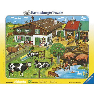 Puzzle Ravensburger-06618 Tierfamilien