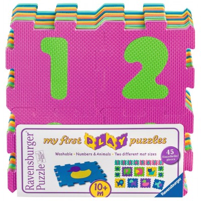  Ravensburger-06985 My First Play Puzzles - Über Zahlen und Tiere