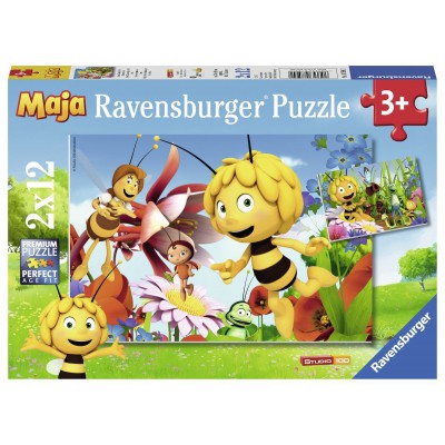 Ravensburger-07594 2 Puzzles - Biene Maja