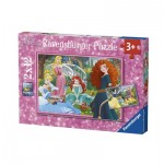  Ravensburger-07620 2 Puzzles - Disney Princess