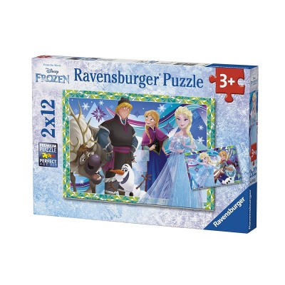  Ravensburger-07621 2 Puzzles - Frozen