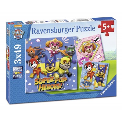  Ravensburger-08036 3 Puzzles - Paw Patrol