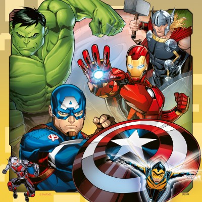  Ravensburger-08040 3 Puzzles - Marvel Avengers