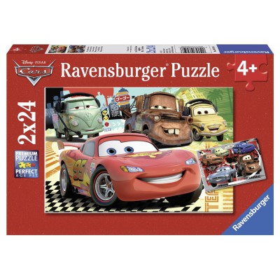  Ravensburger-08959 2 Puzzles - Cars
