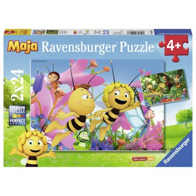  Ravensburger-09093 2 Puzzles - Biene Maja