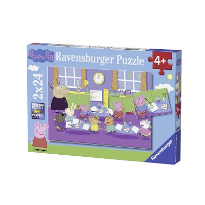  Ravensburger-09099 2 Puzzles - Peppa Pig