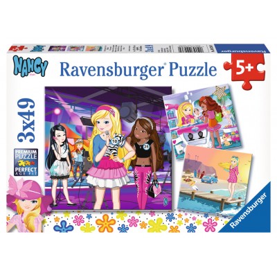 Ravensburger-09236 3 Puzzles - Nancy